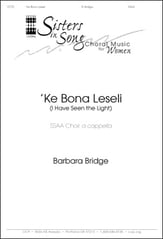 Ke Bona Leseli SSAA choral sheet music cover